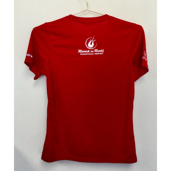 Women's Brooks Red Graphic T-Shirt Size M - Picture 2 of 11